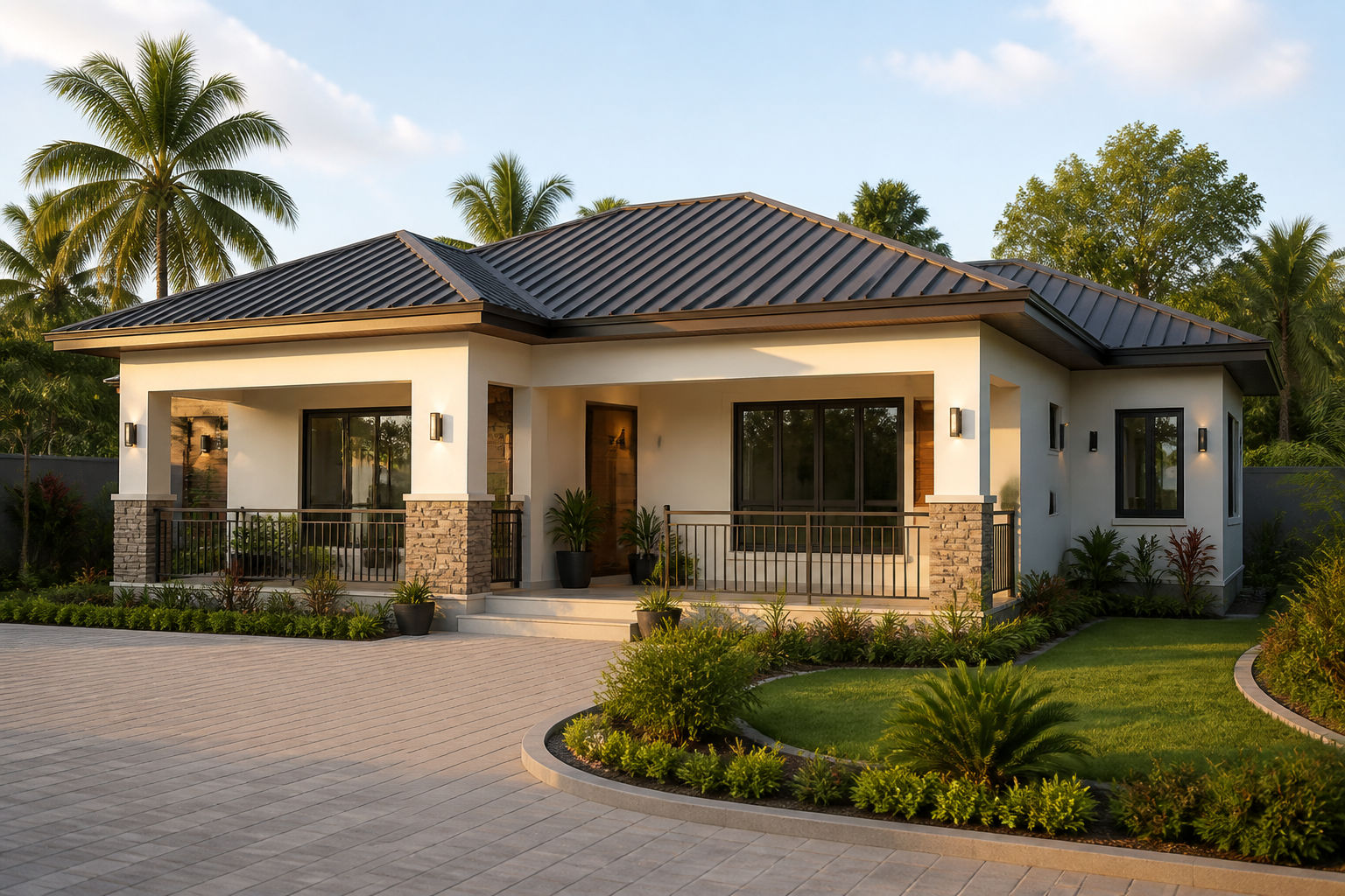 Contemporary residential home concept